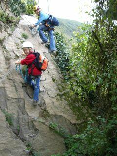 Fixed rope route in Boppard