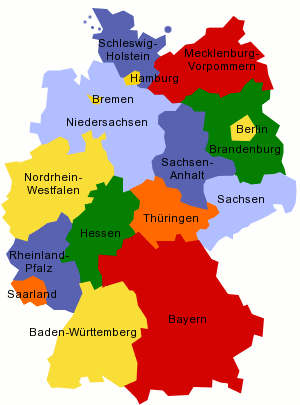 The Federal States of Deutschland - Germania